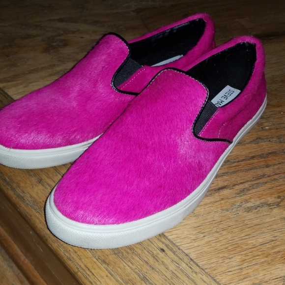 hot pink slip on shoes